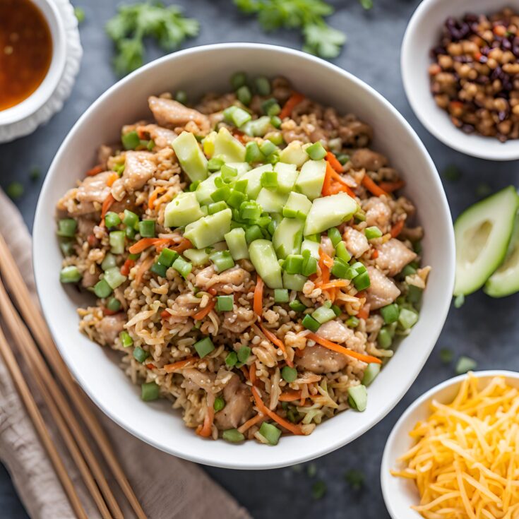 Chicken Egg Roll Bowls Recipe