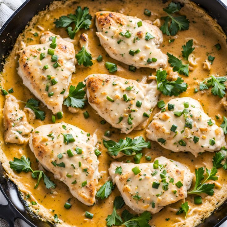 Cream Cheese Garlic Skillet Chicken Recipe