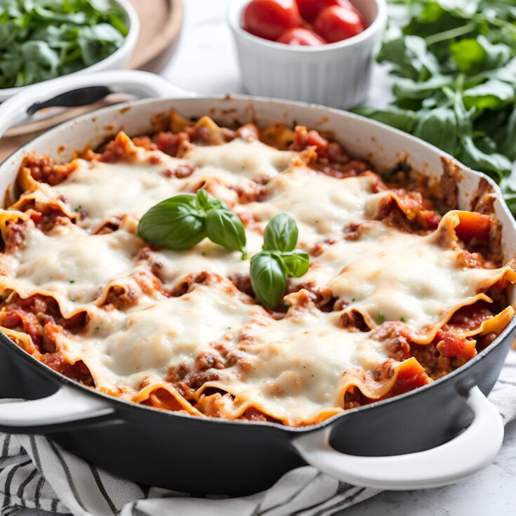 Healthy One Pot Skillet Lasagna Recipe