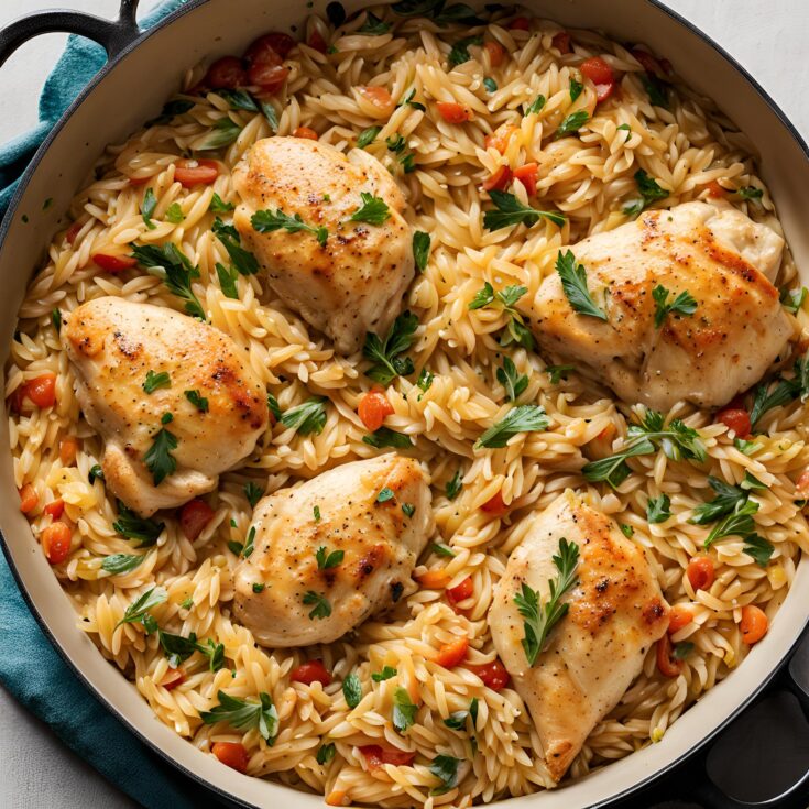 Marry Me One Pan Chicken Orzo Recipe