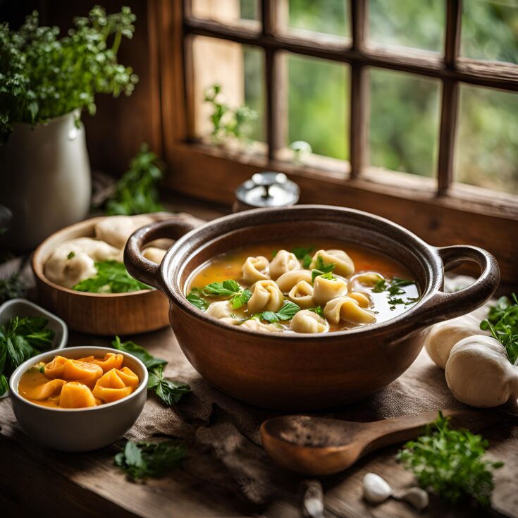 One Pot Chicken Tortellini Soup Recipe