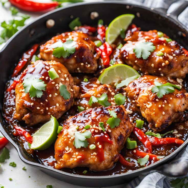 Sticky Sweet Chili Chicken Thighs Recipe