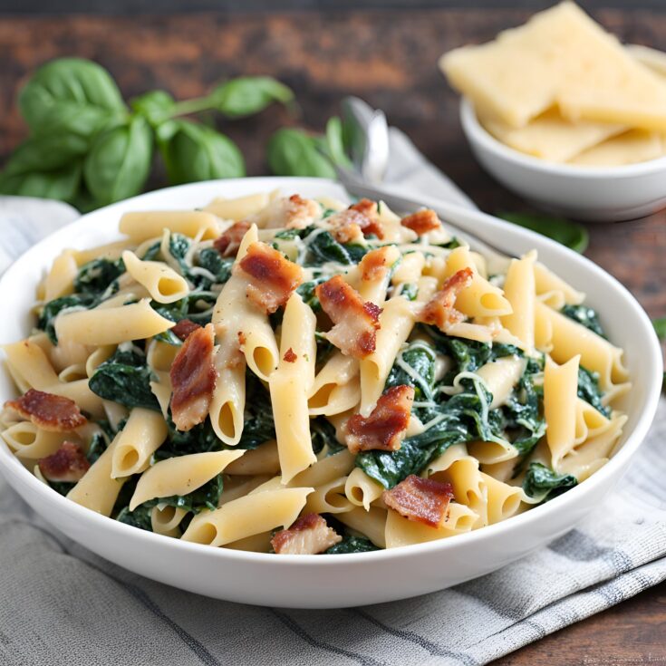 Chicken Bacon Spinach Pasta Recipe