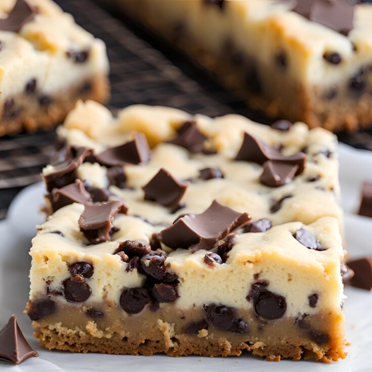 Chocolate Chip Cookie Cheesecake Bars Recipe