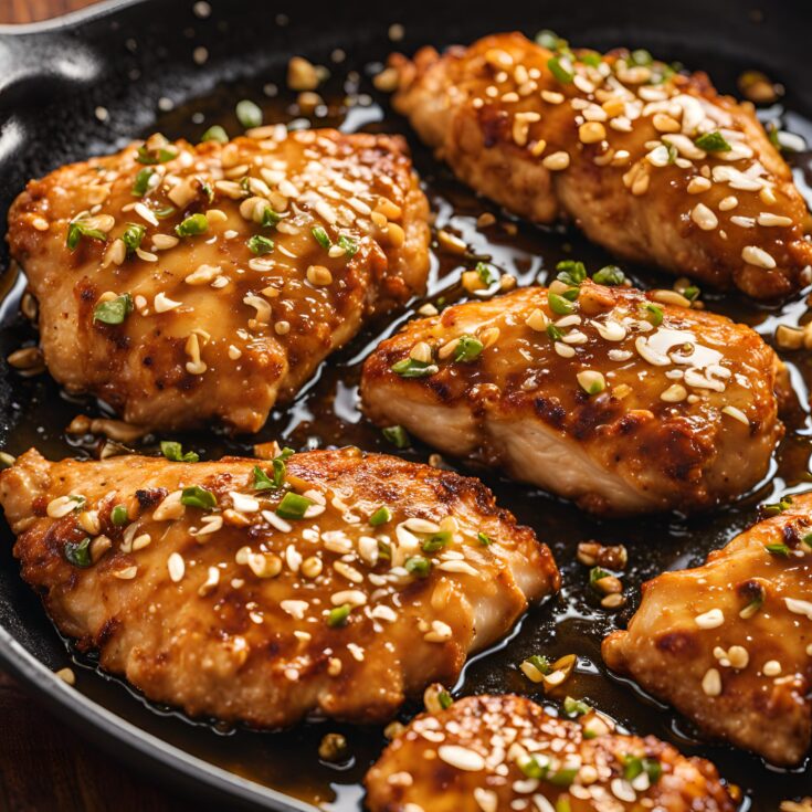 Double Crunch Honey Garlic Chicken Breasts Recipe