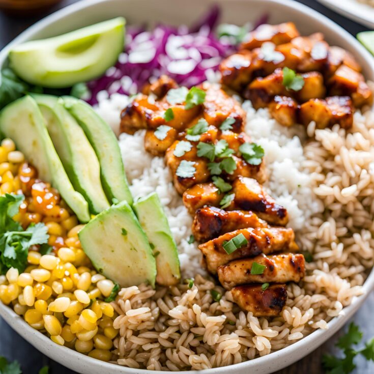 Honey Chipotle Chicken Rice Bowls Recipe