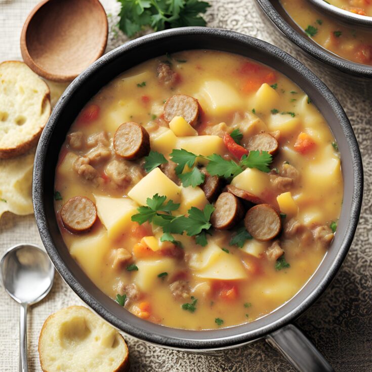 Spicy Sausage Potato Soup Recipe